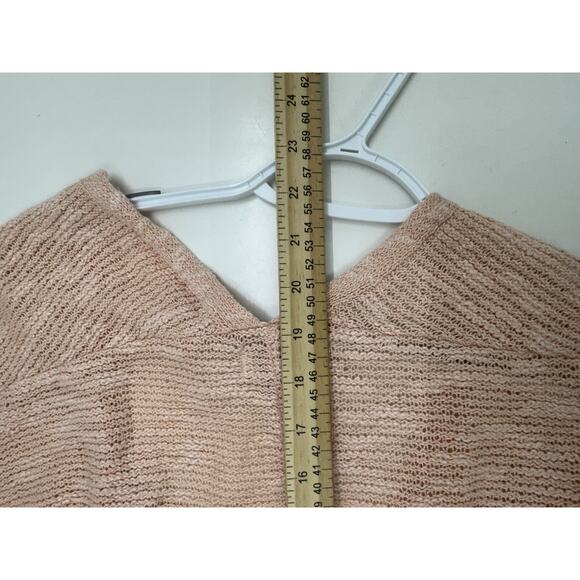 Old Navy Womens Cardigan Size XL Pink 3/4 Sleeve Open Front Open Knit - Picture 9 of 10